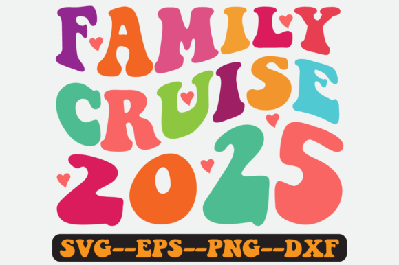 Family Cruise Quote Retro Svg Design for Crafts and Graphics