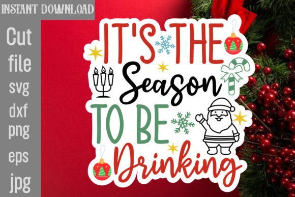 It's the Season to Be Drinking SVG: A Graphic Design Asset Review