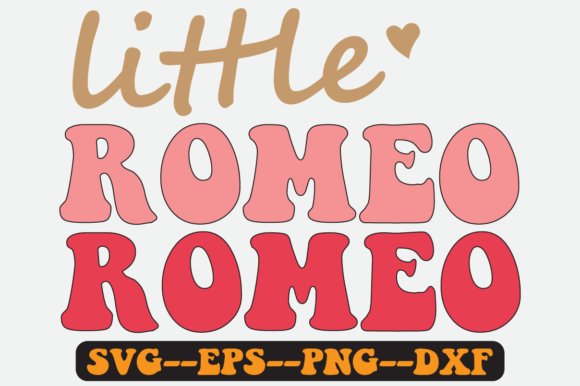 Little Romeo Quote Retro Svg Design: Graphics for Crafts